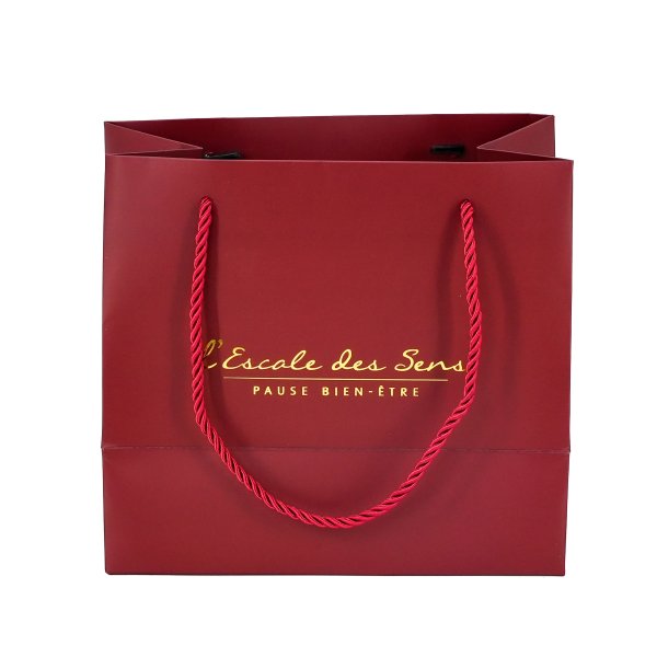 红色烫金纸袋手提袋 节日喜庆包装 可定制logo图案