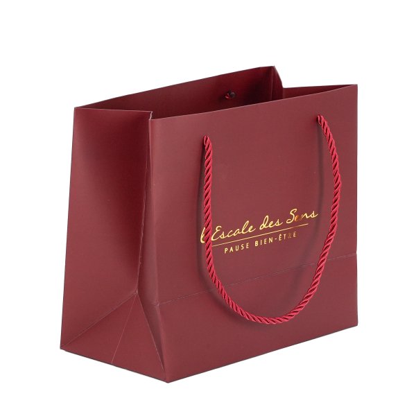 红色烫金纸袋手提袋 节日喜庆包装 可定制logo图案