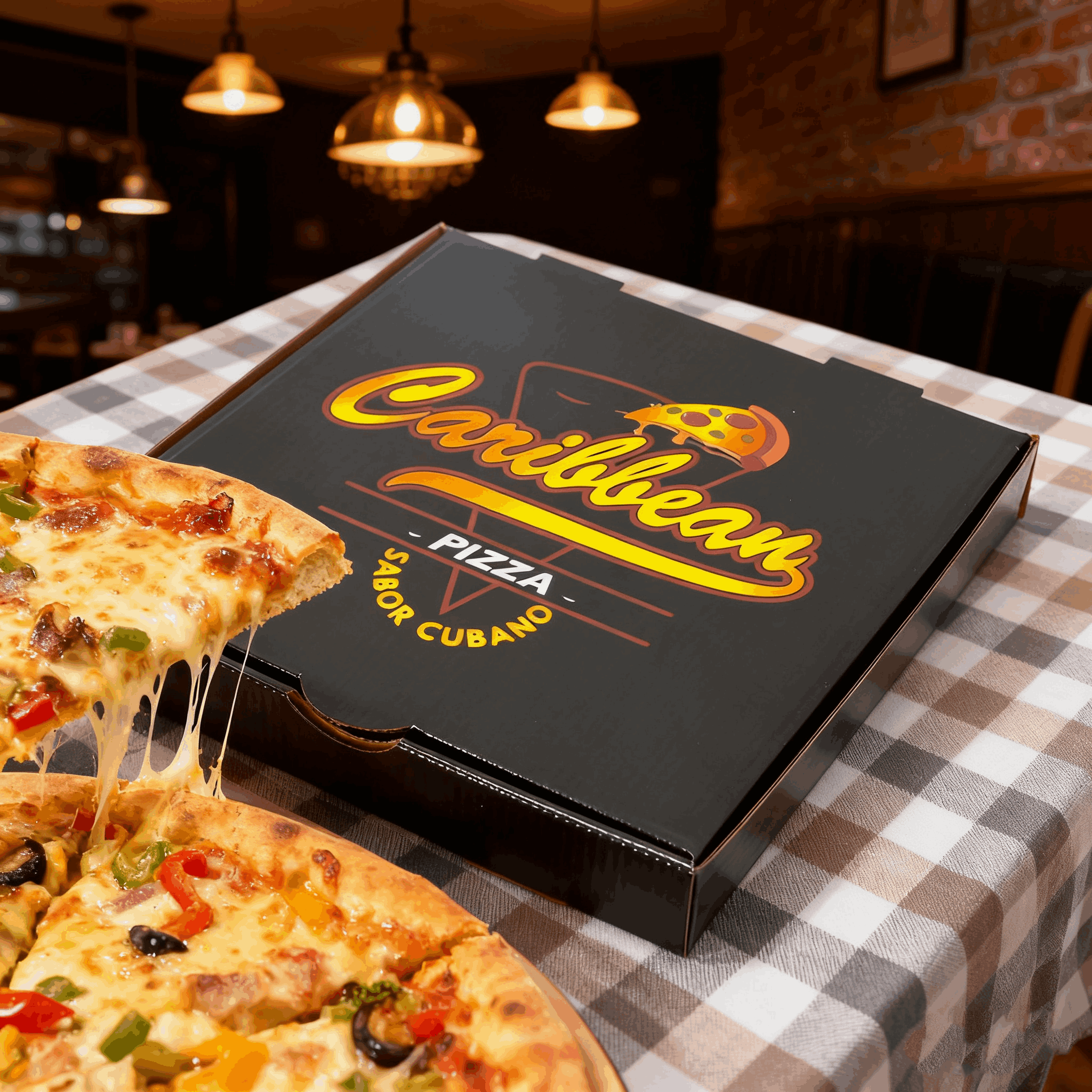 黑色哑光防油披萨盒